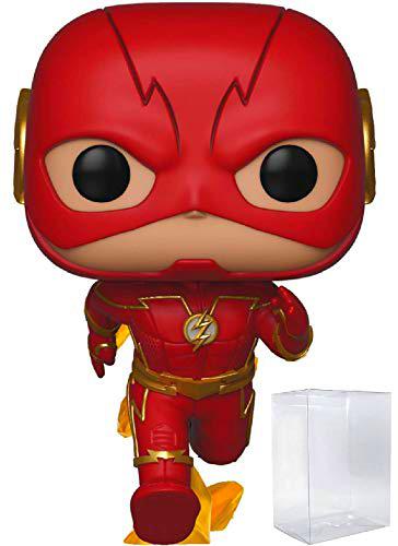 Flash TV Series - The Flash [Running] Figura de vinilo Funko Pop (Bundled con funda protectora de caja Pop Compatible)