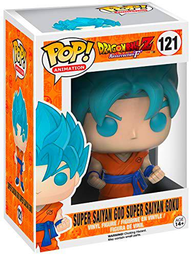 Funko - 121 - Pop - Manga - Dragon Ball Z - Figura Blue Goku Super Saiyan God