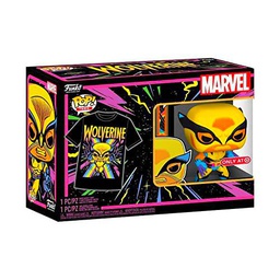 Funko Pop! Pop &amp; Tees 57465 Wolverine Blacklight XL