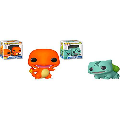 Funko 50403 Pop Games: Pokemon- Charmander &amp; 50404 Pop Games: Pokemon- Bulbasaur