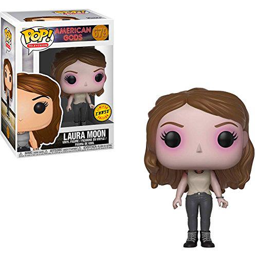 Funko Laura Moon (Chase Edition): American Gods x POP! TV Vinyl Figure &amp; 1 POP! Compatible PET Plastic Graphical Protector Bundle [#679 / 26037