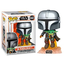 Pop Star Wars The Mandalorian Mando Flying with Jetpack Standard