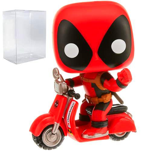 Marvel: Deadpool Parody - Figura de vinilo de Deadpool on Scooter Funko Pop! Rides (viene con funda protectora compatible con caja Pop)