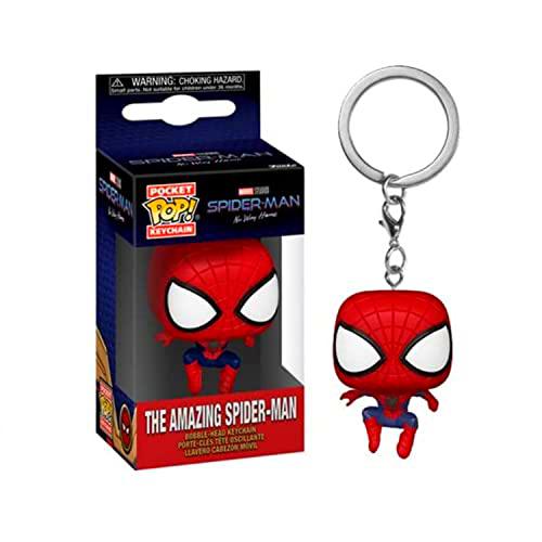 Funko Pop Keychain: Spider Man: No Way Home S3- Leaping Spider Man 3