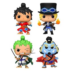 Funko Pop! One Piece - 4 Pack Luffy/Soba Glow in The Dark/Zoro/Jinbe (Special Edition)