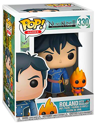 Funko - Games: Ni No Kuni Roland W/ Higgledy Figura Coleccionable de Vinilo