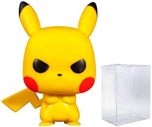 Funko Pop! Games: Pokemon - Figura de vinilo Grumpy Pikachu (incluye funda protectora compatible con caja de pop)