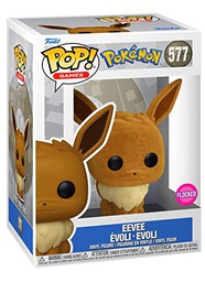 Funko Pop Pokem: Eevee Evoli Flocked # 577 Special Edition