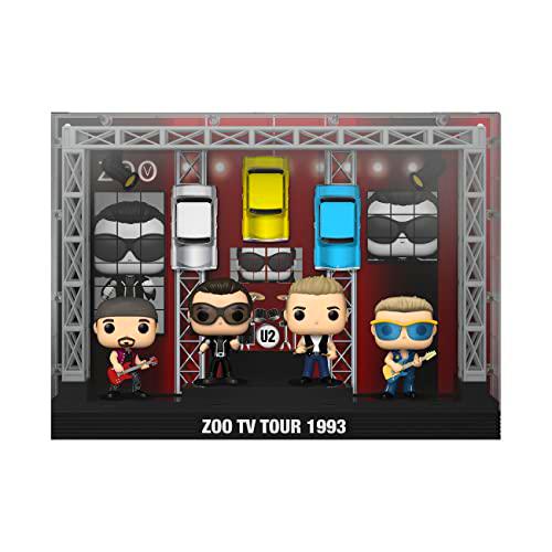 U2 pack de 4 figuras pop! moments dlx vinyl zoo tv 1993 tour 9 cm