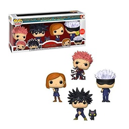 Funko Pop! 4-Pack Animation Jujutsu Kaisen S1 - Yuji Itadori/Megumi Fushiguro/Nobara Kugisaki/Satoru Gojo (Glows in The Dark) (Special Edition) Vinyl Figures