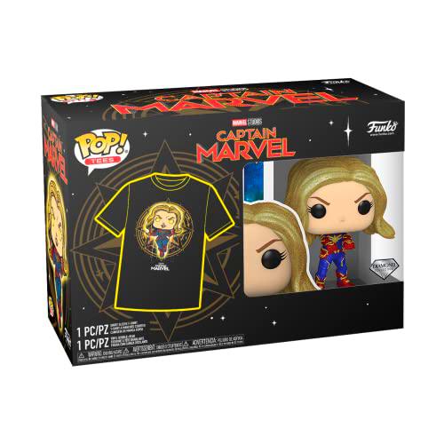 Loungefly Pop! &amp; tee: Marvel - Captain Marvel - S - Avengers Endgame