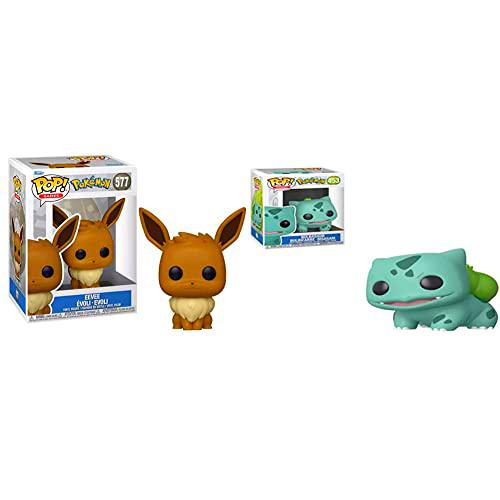 Funko Pop Games: Pokemon- Eevee &amp; 50404 Pop Games: Pokemon- Bulbasaur