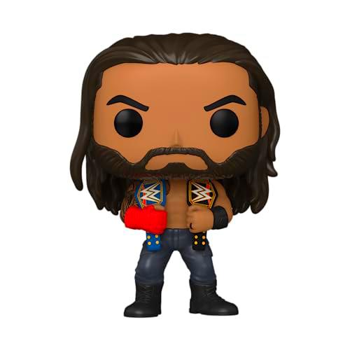 Funko Pop! WWE: Roman Reigns con Belts - Figuras Miniaturas Coleccionables para Exhibición