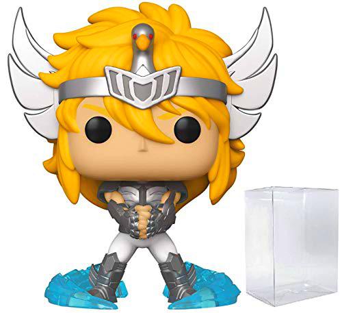 Funko Pop! Anime: Saint Seiya - Figura de vinilo Cygnus Hyoga (con funda protectora de caja)