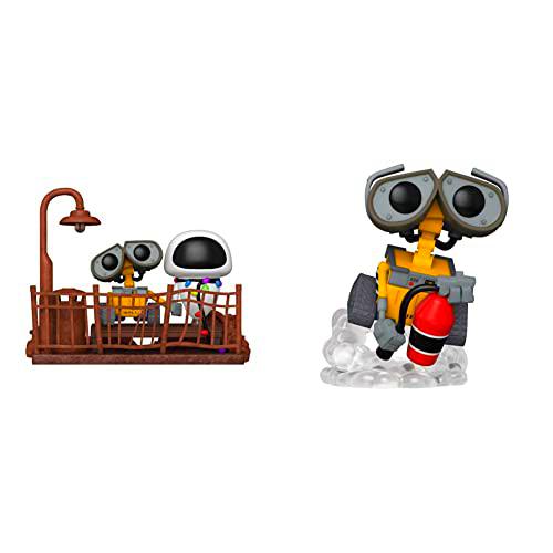 Funko 57653 Pop Moment: Wall-E- Wall-E &amp; Eve &amp; Pop Disney: Wall-E- Wall-E w/Fire Extinguisher