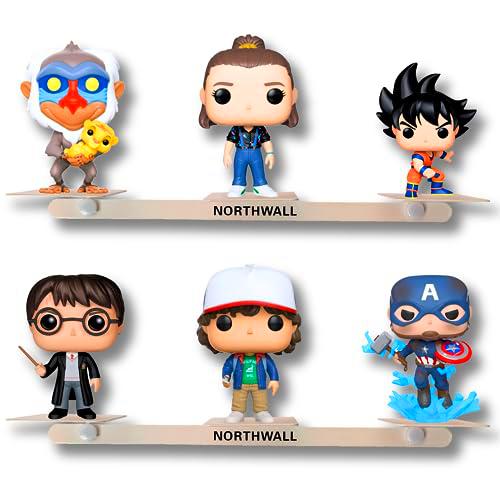 NORTHWALL Set 2 UDS Estantería Funko Pop Pared, Expositor Funko Pop