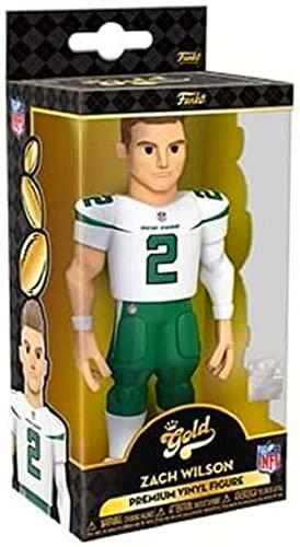 Funko Gold 5&quot; NFL: NY Jets - Zach Wilson - 1/6 de Probabilidades de Obtener la RARA Variante Chase