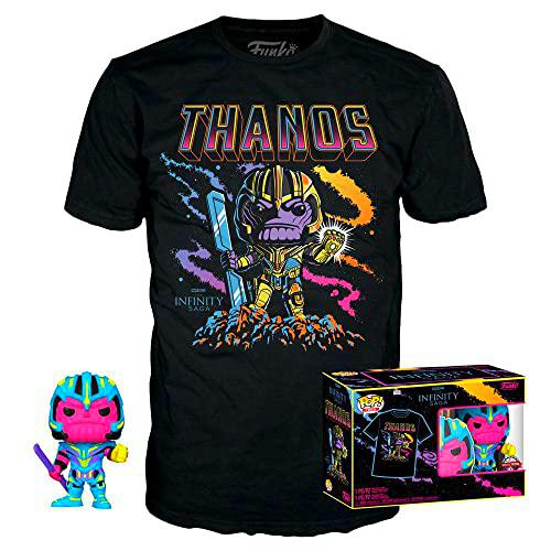 Funko Pop! &amp; tee: Marvel - Thanos - (BKLT) - Extra Large