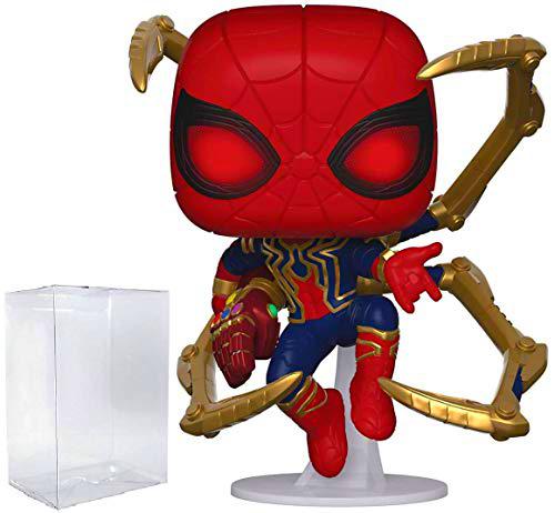 Funko Marvel: Avengers Endgame - Iron Spider con Nano Guantelete Pop! Figura de vinilo (incluye funda protectora compatible con Pop)