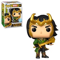 Funko Pop Marvel #1247 - Loki: Agente de Asgard (exclusivo) traje rojo (regular)