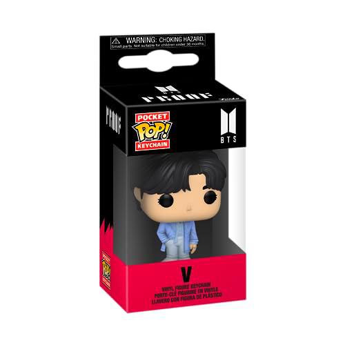 Funko Pop! Keychain: BTS - V - Minifigura de Vinilo Coleccionable Llavero Original