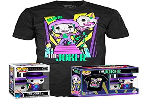 Pop &amp; tee DC Comics Batman The Joker 89 Figura + Camiseta Talla L UT