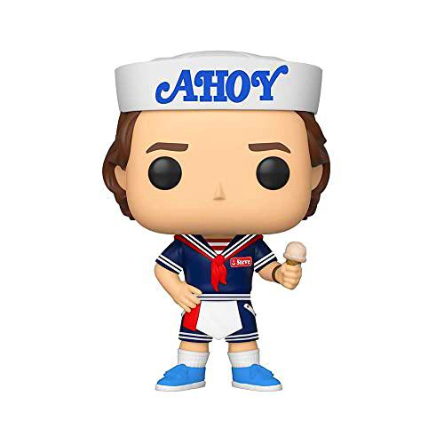 POP Stranger Things - Steve Harrington Scoops Ahoy Outfit Funko Pop! Figura de vinilo (con funda protectora compatible con caja pop)