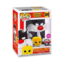 Funko POP! Animation: Looney Tunes #309 - Sylvester &amp; Tweety [Flocked] Exclusive