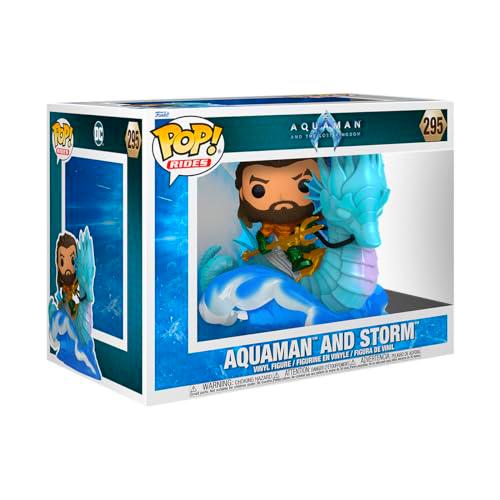 Funko POP! Ride Deluxe: - DC Aquaman On Storm - Figuras Miniaturas Coleccionables Para Exhibición