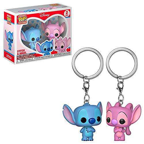 Funko Pocket POP! Keychain 2-Pack: Lilo &amp; Stitch: Stitch &amp; Angel, Multi