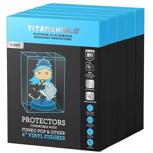 TitanShield Funda protectora de platino de 0,5 mm resistente a los rayos UV y a los arañazos compatible con Funko