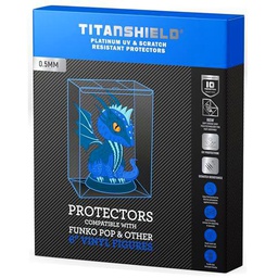 TitanShield Funda protectora de platino de 0,5 mm resistente a los rayos UV y a los arañazos compatible con Funko