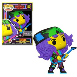 Funko Pop! Stranger Things Eddie con guitarra Blacklight Figura de vinilo #1462