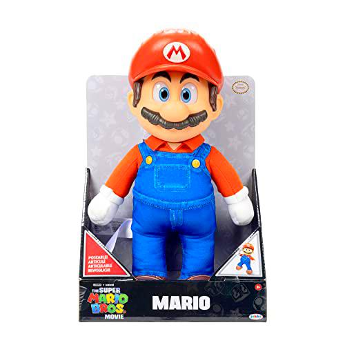 Nintendo Super Mario - Peluche Mario de 35 cm Totalmente Articulado