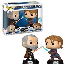 Pop! Star Wars: Count Dooku vs Anakin paquete de 2 (exclusivo de Gamestop)