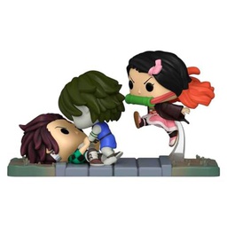 Funko pop moments demon slayer tanjiro &amp; nezuko vs demonio templo