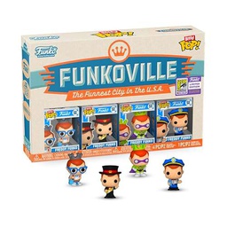 Bitty POP! FUNKOVILLE Paquete de 4 SDCC compartido exclusivo