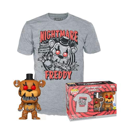 Funko Pop! &amp; tee: Five Nights At Freddy'S (FNAF) - Nightmare Freddy Fazbear