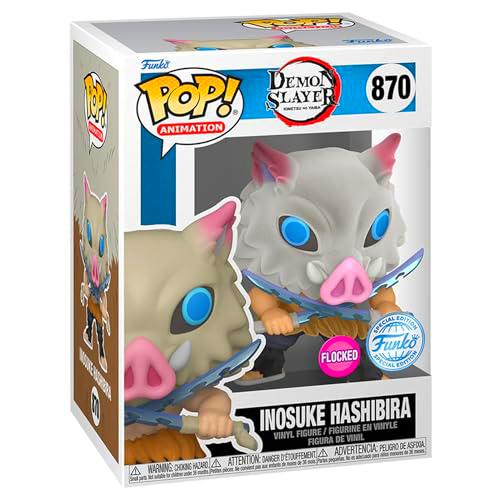 Demon Slayer - Inosuke Hashibira US Exclusive Flocked Pop! Vinilo [RS]