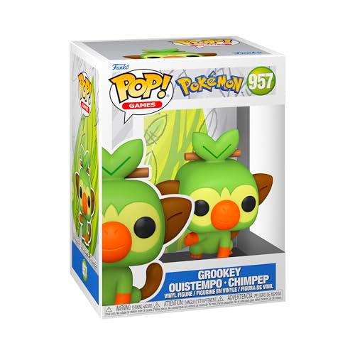 Funko Pop! Games: Pokemon - Grookey - Figuras Miniaturas Coleccionables para Exhibición