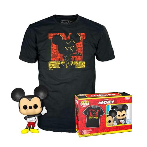 Loungefly Pop! &amp; tee: Disney - Mickey Mouse - Brillo De Diamante