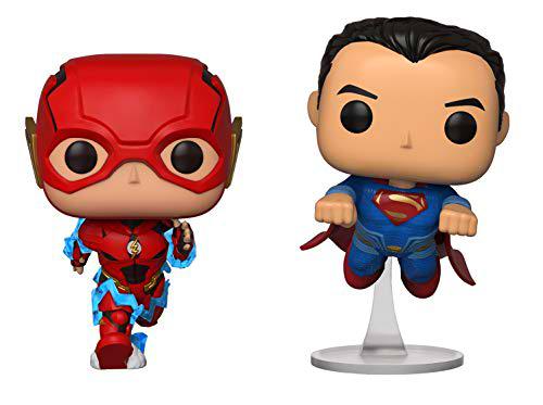 Funko - Figurine DC Justice League - 2-Pack Flash &amp; Superman Exclu Pop 10cm