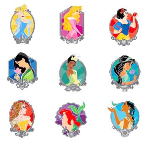 Loungefly Princess Stainglass Blind Pins-NC - LF Historical