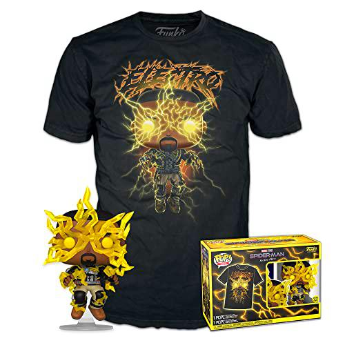 Funko Pop! &amp; tee: Spider-Man: NWH - Electro - Brilla en la Oscuridad