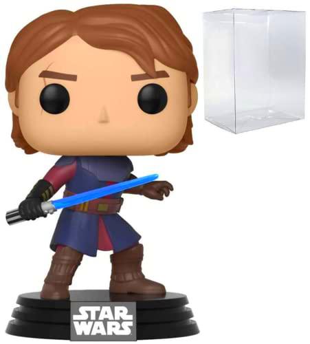 POP Star Wars: Clone Wars - Figura de vinilo de Anakin Skywalker Funko (incluye funda protectora compatible)