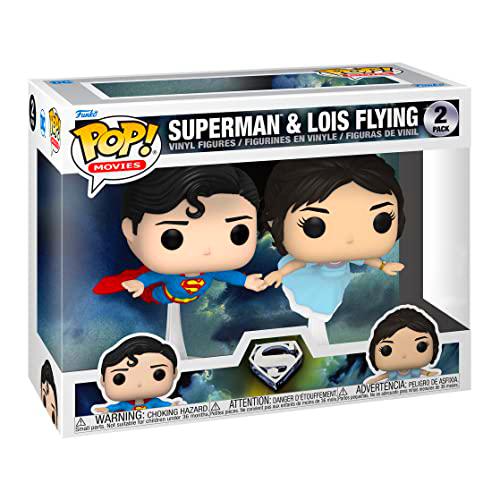 Funko POP! Movies: DC - 2 Paquete Superman &amp; Lois Flying