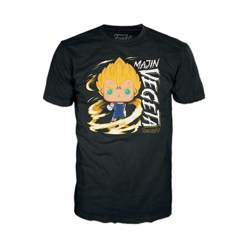 Funko Pop! &amp; tee: DBZ - Majin Vegeta - Brilla en la Oscuridad