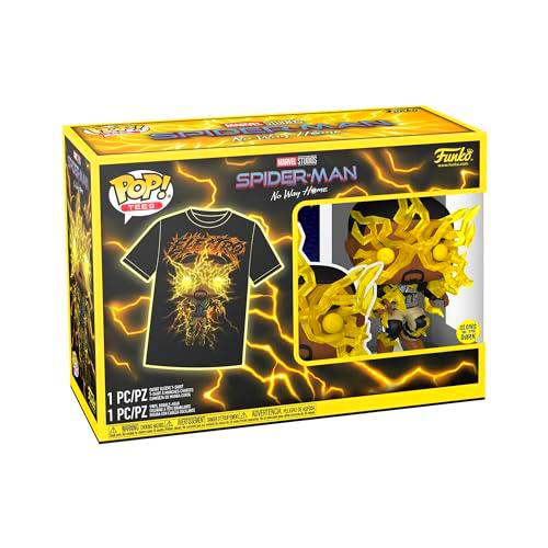 Funko Pop! &amp; tee: Spider-Man: NWH - Electro - Brilla en la Oscuridad