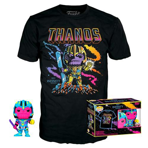 Funko Pop! &amp; tee: Marvel - Thanos - (BKLT) - Large