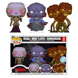 Funko POP! Games: Vecna, Mind Flayer, Demogorgon (Dungeons &amp; Dragons) Special Edition